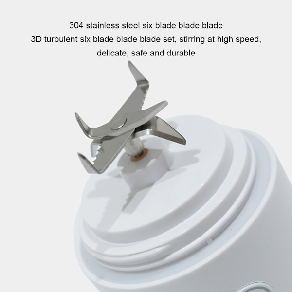 USB laddning Bärbar Juicer 600ml Multifunktionell med hög kapacitet yellow