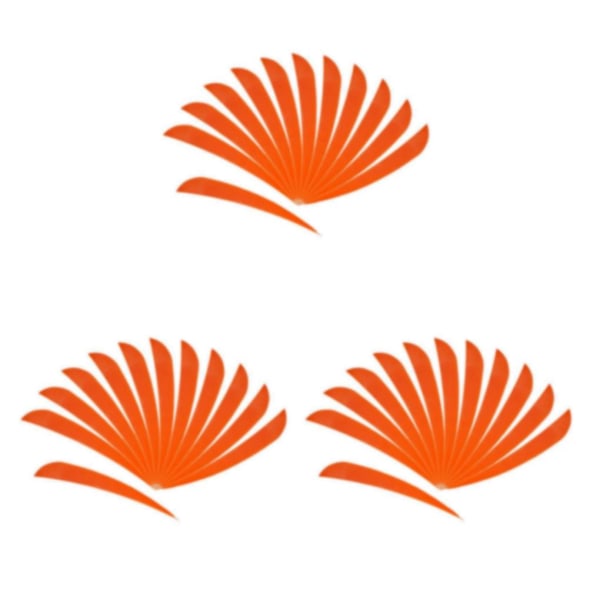 1/2/3/5 12 stycken För Bågskytte Jaktfjäder Fletching Right Orange 3Set
