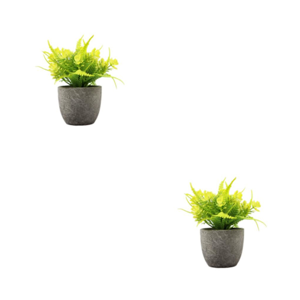 1/2/3 Plast Realistic Artificiell Suckulent Lågt underhåll yellow rose 2Set