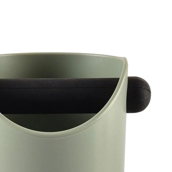 1/2 Coffee Knock Box Bin För Espresso Grinds Tamper Waste Tamp Grey Green straight mouth 1Set