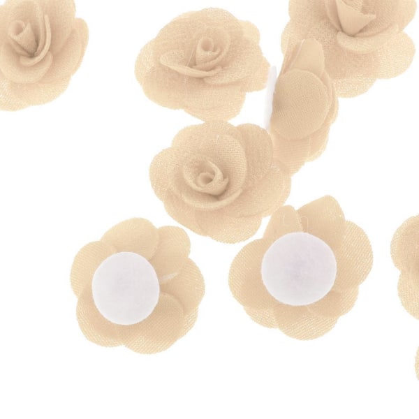 1/3/5 20 stycken Silk Rose Flower Head Bud DIY Craft Bröllop Beige 4cm 1Set