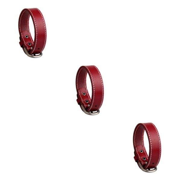 1/2/3/5 Vintage läderarmband Armband Legering Rem Spänne Spänne Red 26cm 3Set