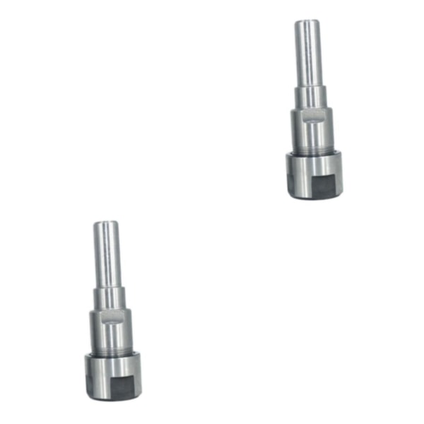 1/2/3/5 Diameter Shank Router Collet Extension För Chuck Hållare Silver 12mm 2Set