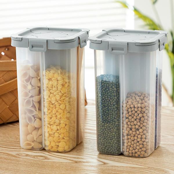 2,6L avdelare Box Organizer Klar case förvaringsbehållare White 23x11x13.5cm