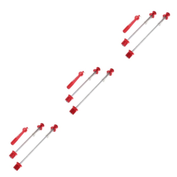 1/3/5 Fram Bak Quick Release Axle För Cykelspett för väg Red 3Set