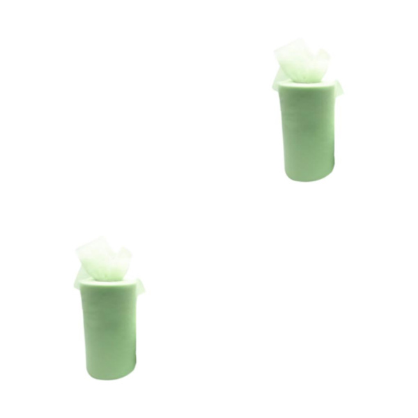1/2/3/5 White Roll handled Tyll Coil Hållbar och pålitlig bröllop bud green 2Set