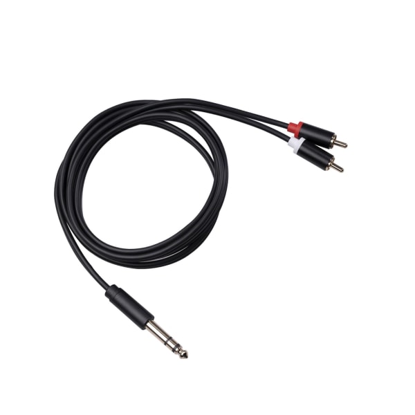 1/2/3 Audio Metal 3,5 mm Stereo För Jack till 2 RCA telefonkabel 1.5M 1Set