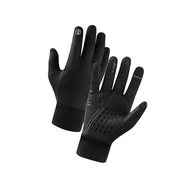 1/2/3 Men Winter Touch Screen Bekväm Full Finger för cykling Black Medium 1Set