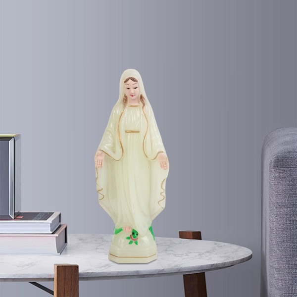 1/2/3 Välsignade Jungfru Maria statyett karaktär Skulptur Staty Luminous 15cm 1Set