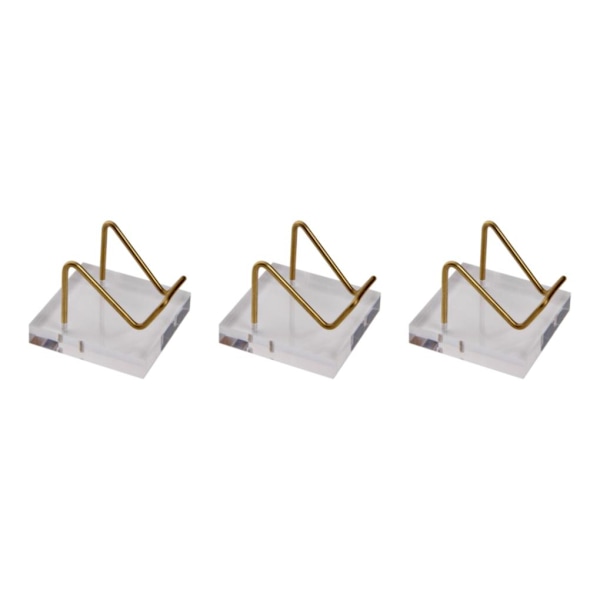 1/2/3 Clear Display Stand för Mineral Geode Coral Pieces Hållare 3Set