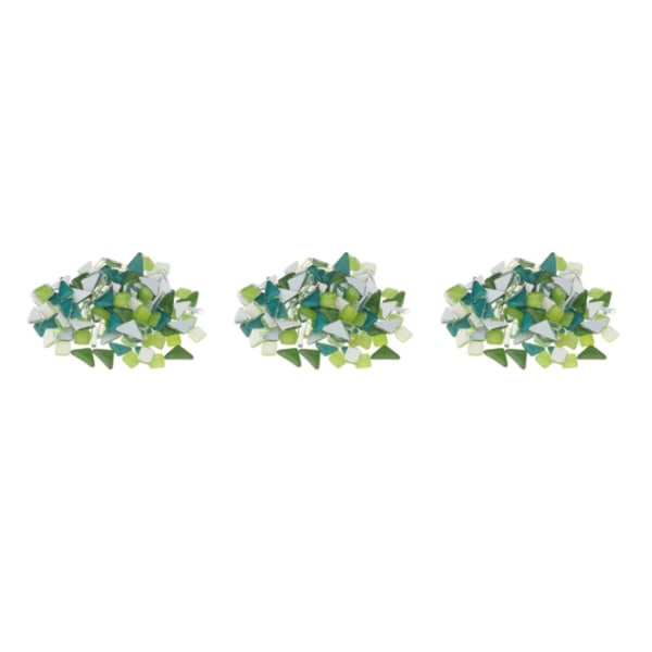 1/2/3/5 Ljusa mosaikplattor Blandade hantverksglasstenar Green 1-2cm 3Set