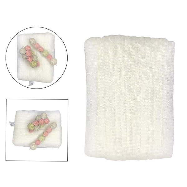 1/3/5 Löslig Pva Mesh Bait Storage Bag Tackleutrustning White 37mm 1Set