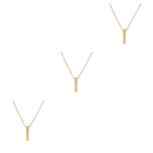 1/2/3 Urn Halsband Keepsake Bar Cylinder för fester Gold 1.50x0.35 Inch 3Set