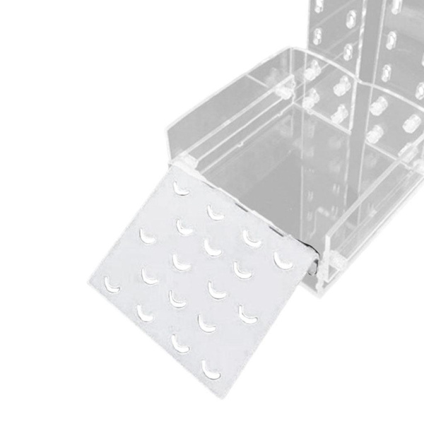 1/2 Tortoise Ramp Climbing Eremit För Crab Turtle Basking Clear 10x17cm 1Set