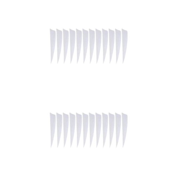 1/2/3/5 12 stycken För Bågskytte Fjädrar Fletchings Vanes White 4 Inch 2Set