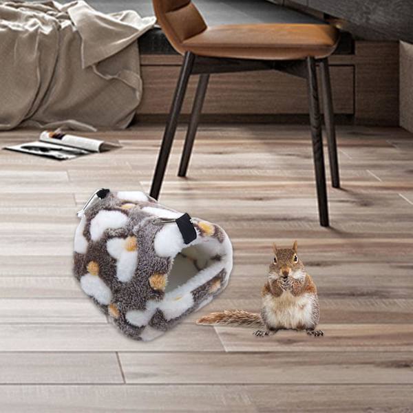 1/2/3 Hamster Bed Cave Mysigt Hamster House Vila Sovbo för Brown and White Heart 8x8cm 1Set