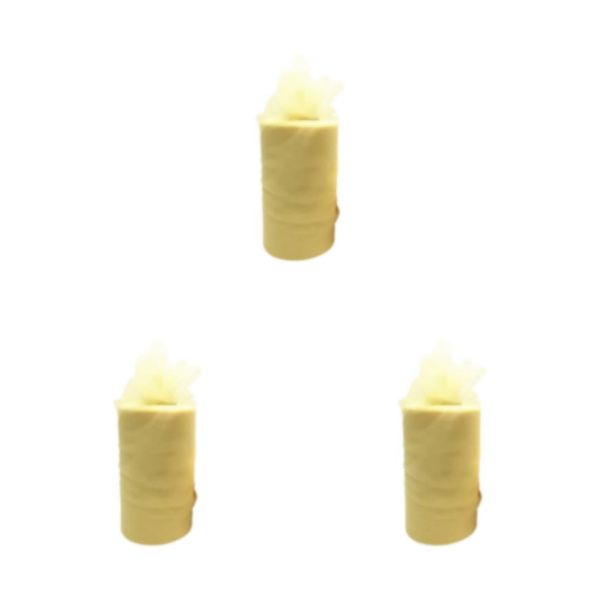 1/2/3/5 White Roll handled Tyll Coil Hållbar och pålitlig bröllop light yellow 3Set
