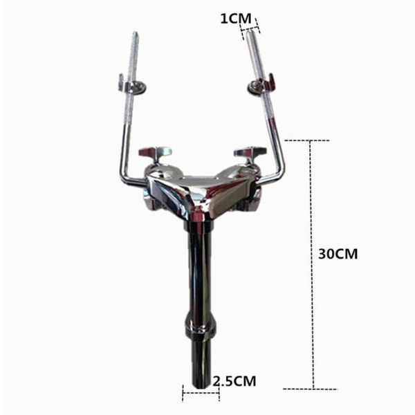 Trumhållare Montering Display Bracket Hårdvara för Tom Drum DIY Double Tom Holder