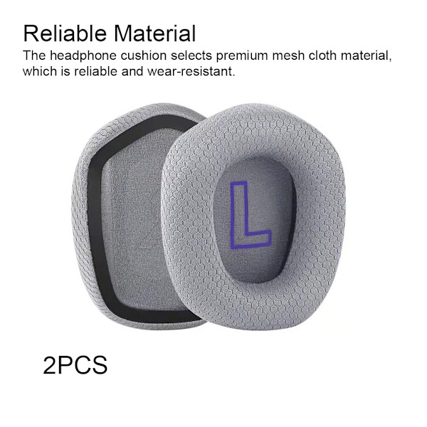 1/2/3/5 Öronkuddar Kudde Hörselskydd Andas Gamer Gray Ear Pads 1 Pc