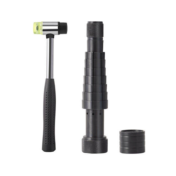 1/2/3 Ring Stretcher Extender Expandera och ändra storlek på bröllopsbandet Black + rubber hamme 1Set