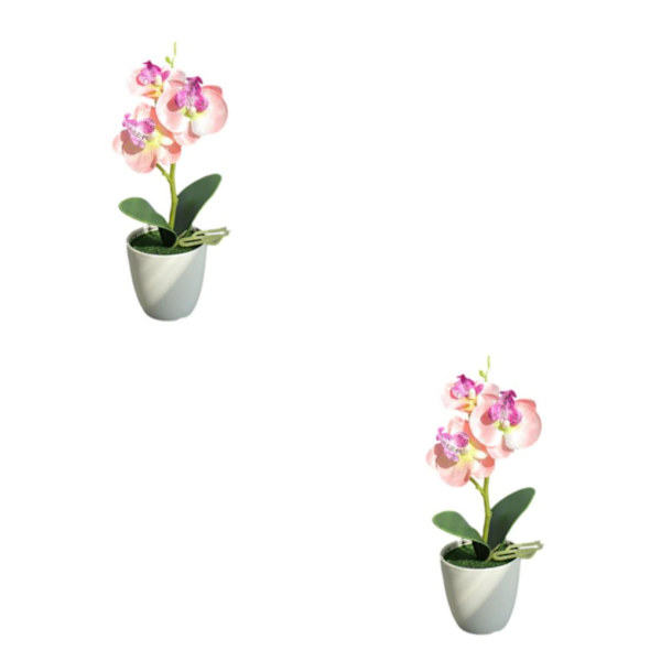 1/2/3/5 Realistiskt utseende Hållbar konstgjord blomma för DIY Pink 2PCS