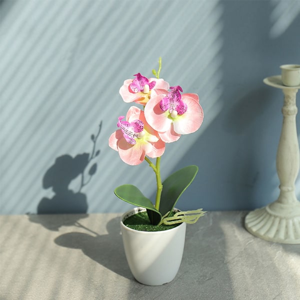 1/2/3/5 Realistiskt utseende Hållbar konstgjord blomma för DIY Pink 1 Pc
