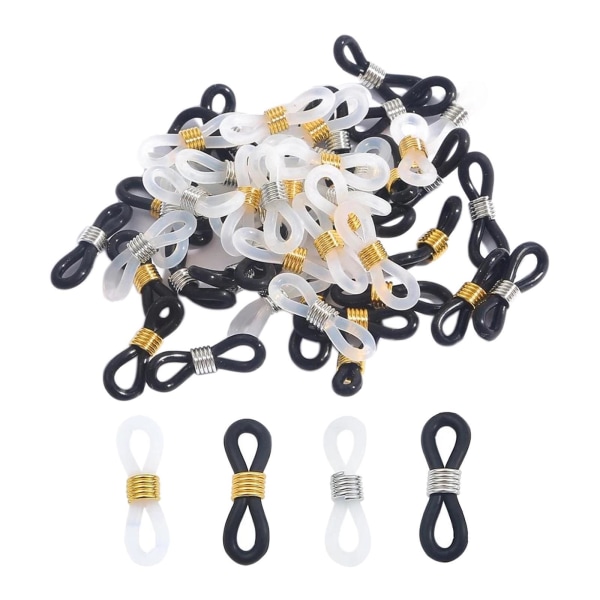 1/2/3/5 50 st Glasögon Glasögon Kedjeremshållare Loop Ends Type B 50 Pcs 1Set