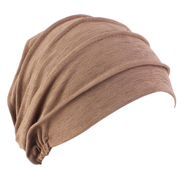 1/2/3/5 Cap Bomullshuvud För Cover Håravfall Mjuk Coffee 56-58cm 1Set