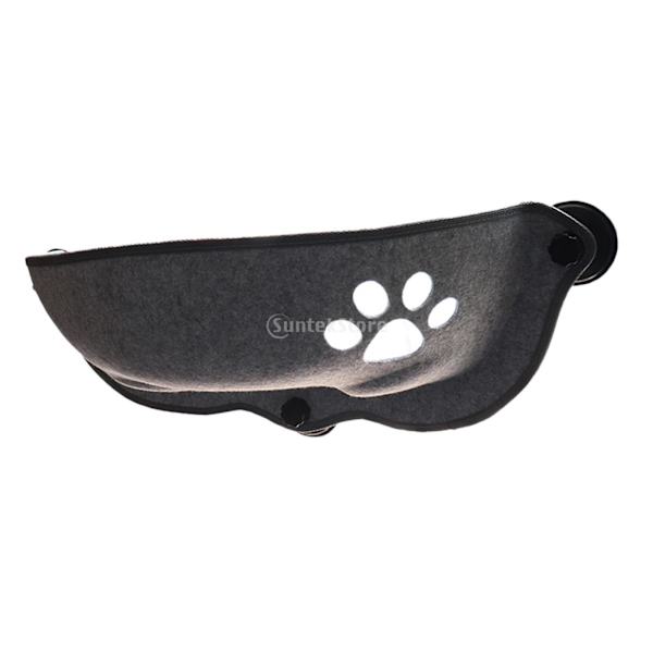 1/2/3 Fönstermonterad Cat Hammock Bed Mysig solstol med sug Grey 1 Pc