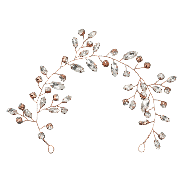 1/2/3/5 Elegant bröllopshårkammar gjorda av legering Inte lätt att Rose Gold 2PCS
