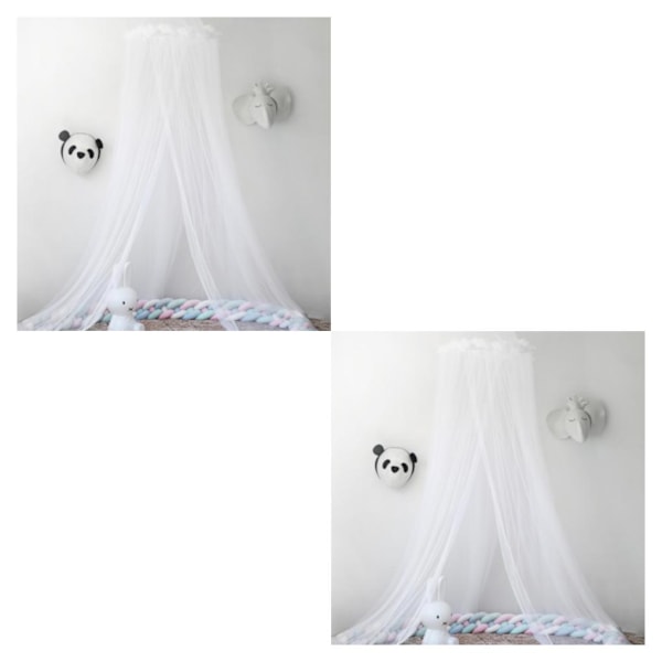 1/2/3 Andas och lätt att installera Nät för effektivt white 2PCS
