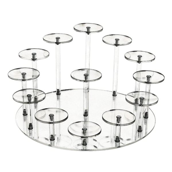 1/2/3 Acrylic Display Stand Organizer Tiered Display Stand för S 2Set