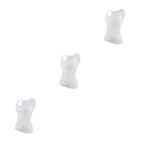 1/2/3 Damväst Fitness Bröststöd Toppar Andas White S 3PCS