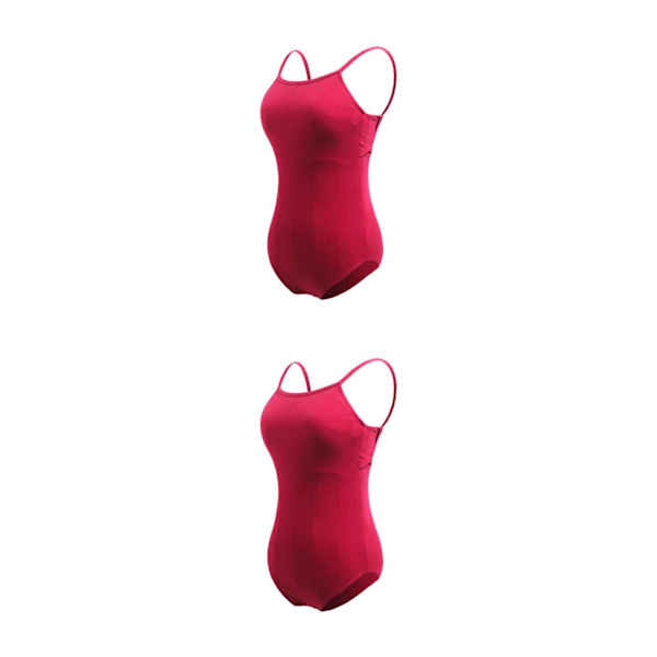 1/2/3 Dance Body Balett Leotard Dansoutfit Andas Wine Red XXL 2PCS