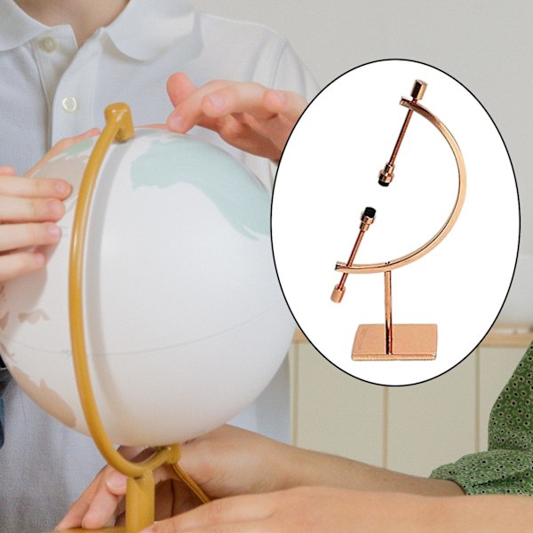 1/2/3/5 Sphere Holder Display Stand Ornament Glas Ball Holder Rose Gold 10x4x15cm 1Set