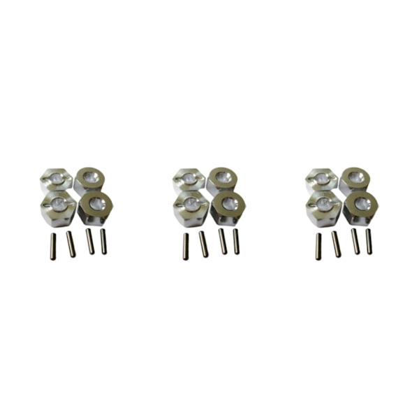 1/2/3/5 4MM hjulfäste för 1/14 LC larvband Hög precision 4MM silver 3Set