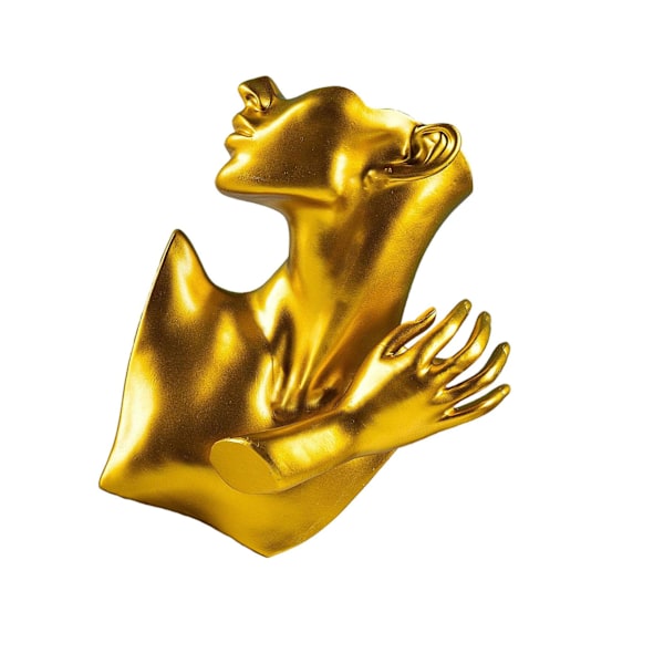 Resin smycken skyltdocka byst display för halsband örhänge kvinnor Gold