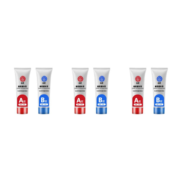 1/2/3 2x Tile Repair Agent Fix Hole Keramic Repair Pasta för Light Gray 50ml 3Set