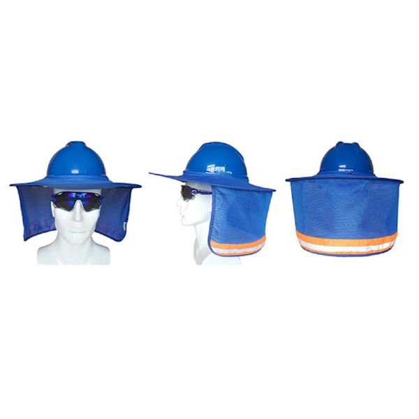 1/2/3 Hard Hat Sunshade Neck För Shield Neck Sun Shade Blue 47x41cm 1Set