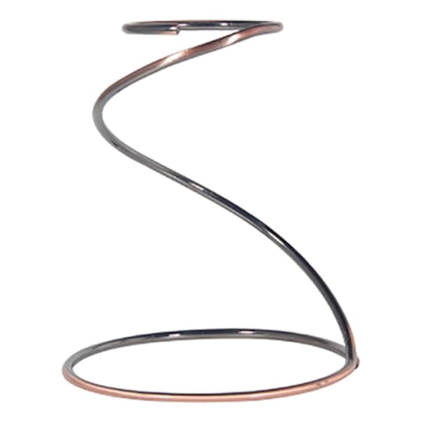 Metall Te Kaffe droppkopp Fäste Rack Spiral filterram Bronze 19x15.5x8.5cm