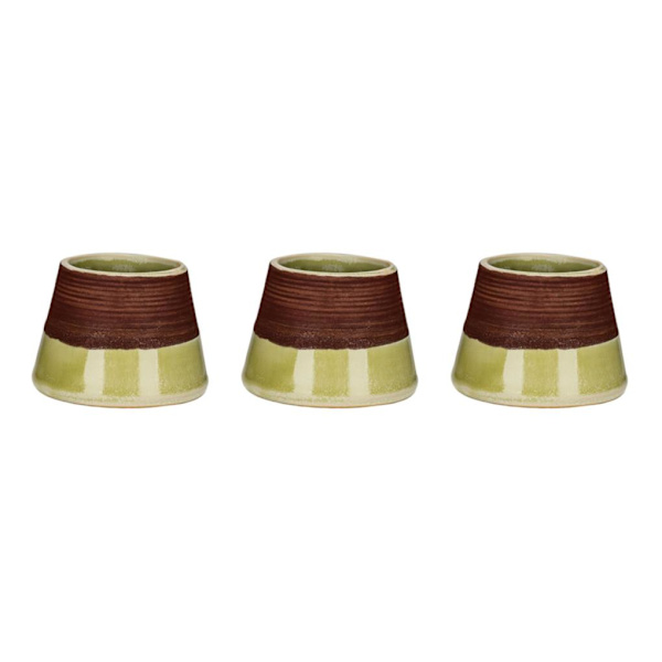 1/2/3 keramisk retro tändstickshållare för öppen spis med förvaringskärl Yellow 5.6 x 4.1cm 3Set