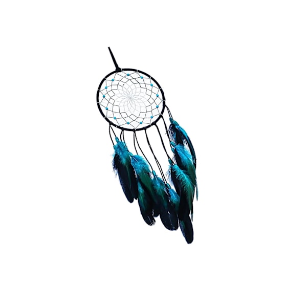 1/2 Bohemian För Dream Catcher Fjäder Vägghängande Blue Length 50cm 1Set