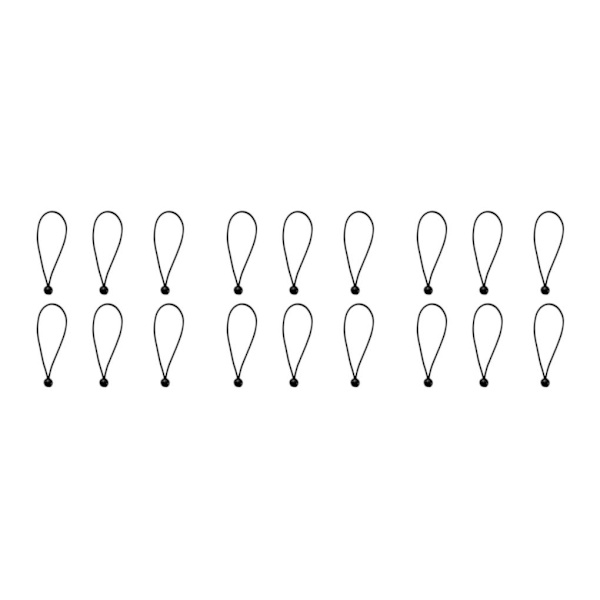 1/2/3 6 stycken Heavy Duty Ball Bungee Cord Snöra ner sladd Canopy Black 15cm 3Set