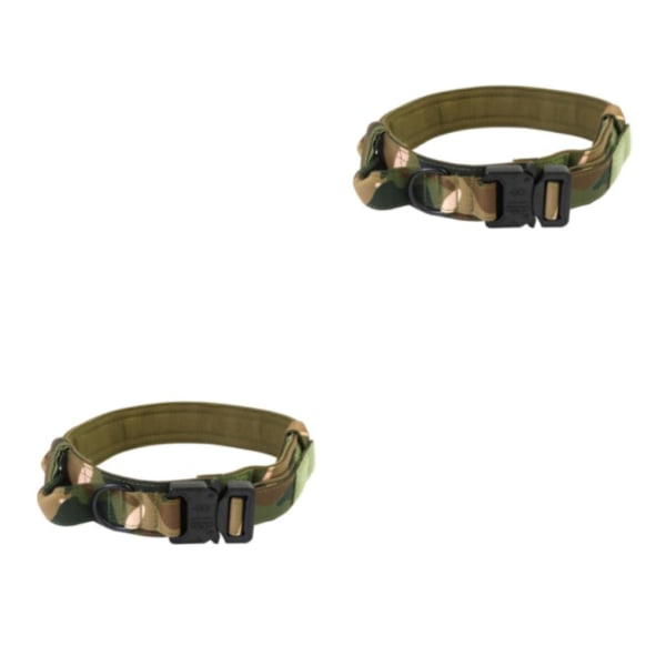 1/2/3/5 Justerbar Hållbar och säker för alla hundar Halsbandskoppel Camouflage XL 2Set