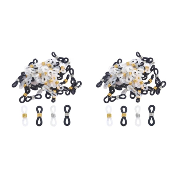 1/2/3/5 50 st Glasögon Glasögon Kedjeremshållare Loop Ends Type B 50 Pcs 2Set