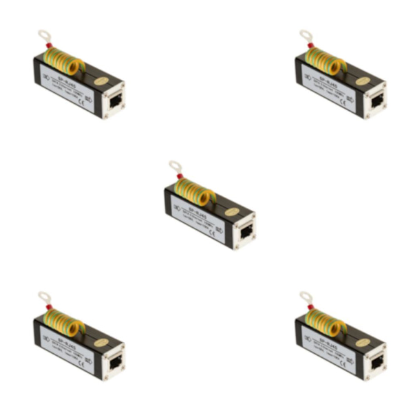 1/3/5 nätverksadapter Ethernet LAN överspänningsskyddsavledare 5Set