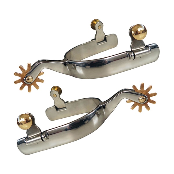 1/2/3 2x Anti-Rost häst i västerländsk stil för tävlande Men Silver 1 Pc