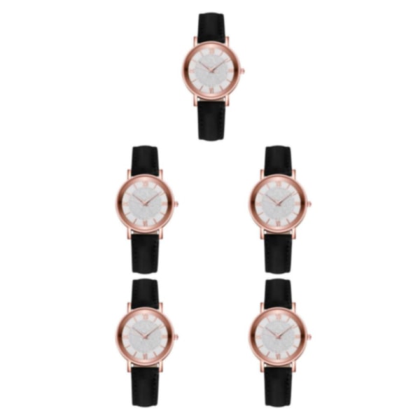 1/2/3/5 Dammode Rhinestones Watch Exakt och elegant white black 5Set