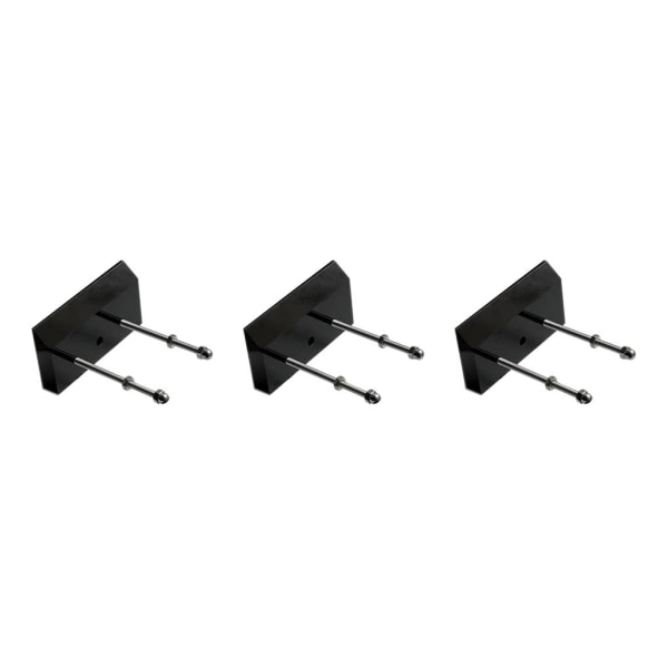 1/2/3/5 Väggmonterad Longboard Display Rack för snygg garage Black 3PCS