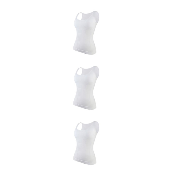 1/2/3 Damväst Fitness Bröststöd Toppar Andas White S 3PCS